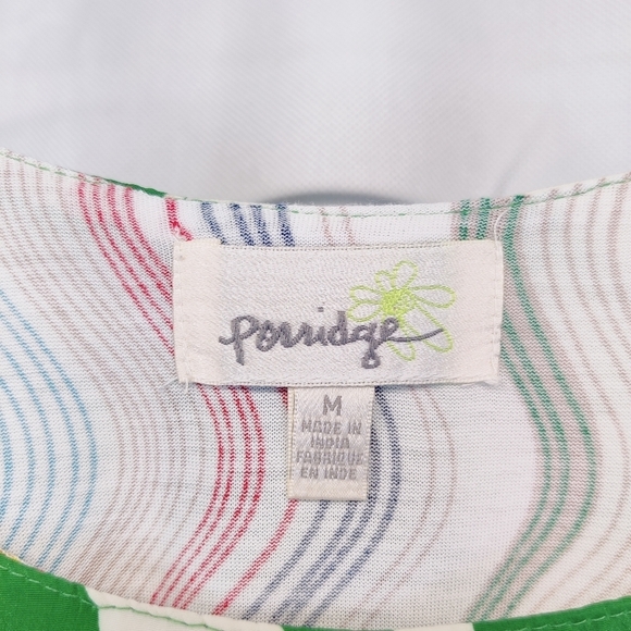 Anthropologie Green and Cream Floral Print Tank Top - Picture 6 of 12